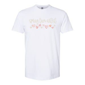 Spray Tan Artist Valentines Day Daisy Salon Little Hearts Softstyle CVC T-Shirt