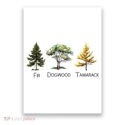 Subtle Tree Anti Trump Fir Dogwood Tamarack Poster