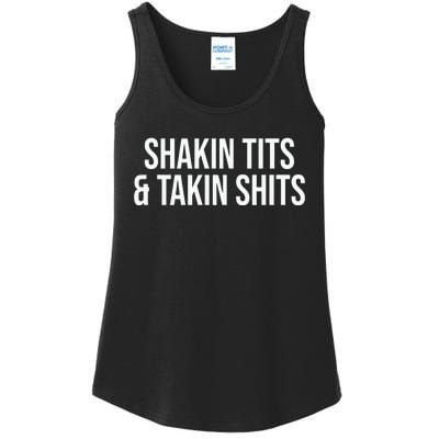 Shakin Tits And Takin Ladies Essential Tank