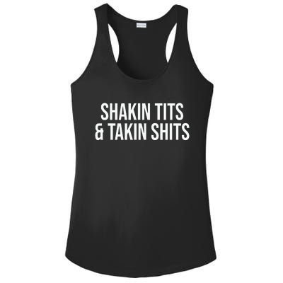 Shakin Tits And Takin Ladies PosiCharge Competitor Racerback Tank