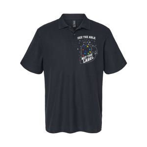 See The Able Not The Label Puzzle Cool Autism Awareness Gift Softstyle Adult Sport Polo