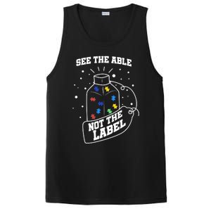 See The Able Not The Label Puzzle Cool Autism Awareness Gift PosiCharge Competitor Tank