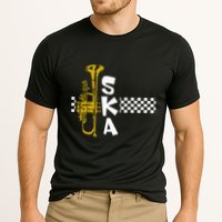 Ska Trumpet And Squares Cooling Performance Crew T-Shirt