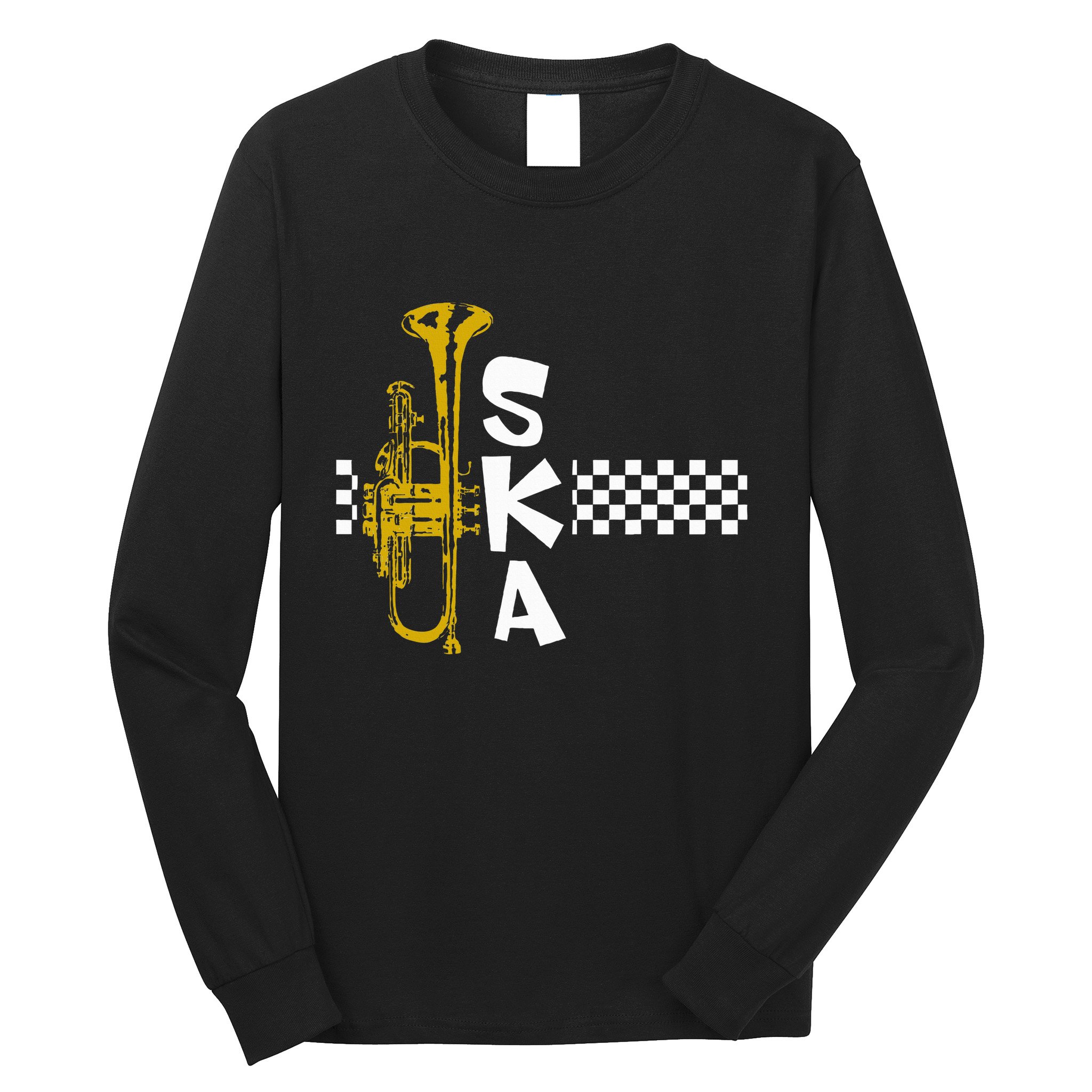 Ska Trumpet And Squares Long Sleeve Shirt