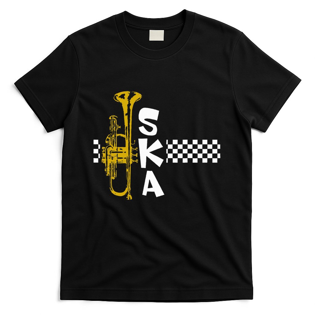 Ska Trumpet And Squares T-Shirt