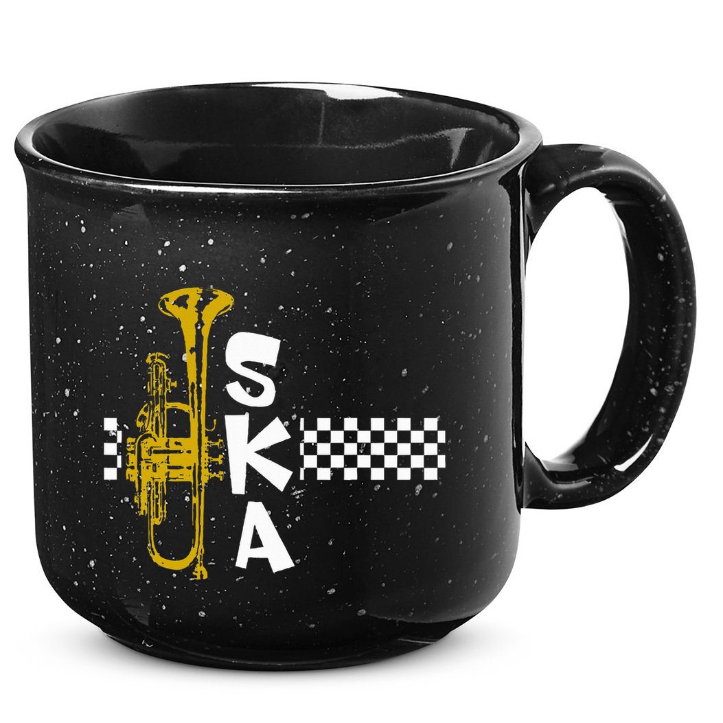 Ska Trumpet And Squares 15oz Campfire Ceramic Mug