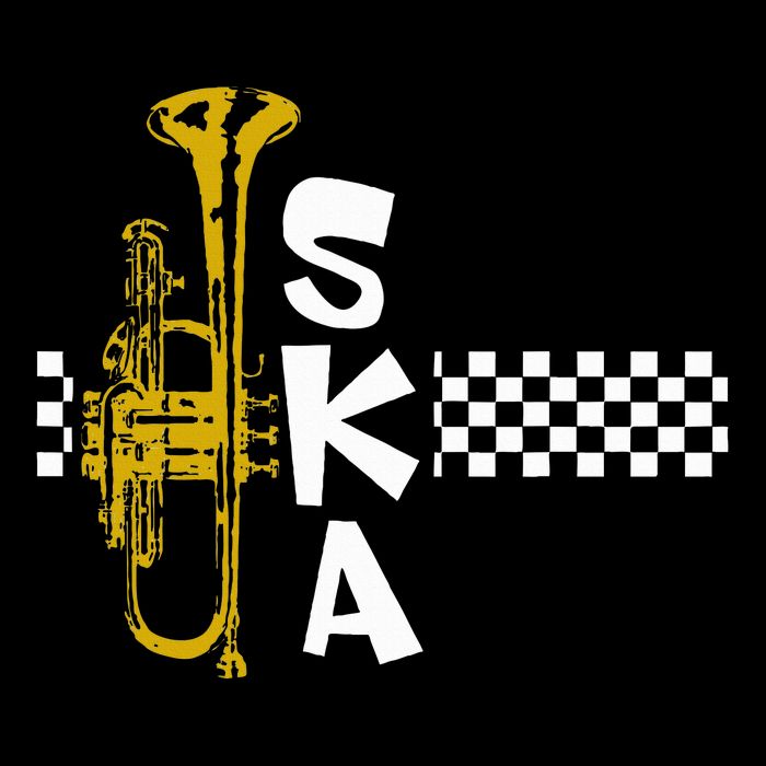 Ska Trumpet And Squares Wool Snapback Cap