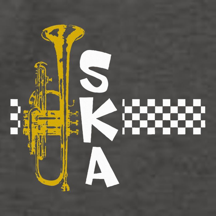 Ska Trumpet And Squares Vector Backpack