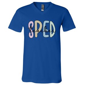 Sped Teacher Appreciation Special Education Teacher Gift V-Neck T-Shirt