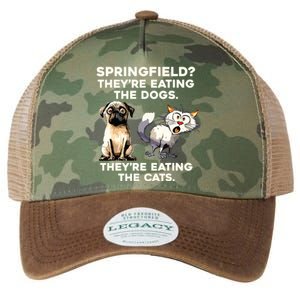 Springfield They Are Eating Dogs They Are Eating The Cats Legacy Tie Dye Trucker Hat