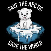 Save the Arctic Save the World Climate Change Earth Day Wool Snapback Cap