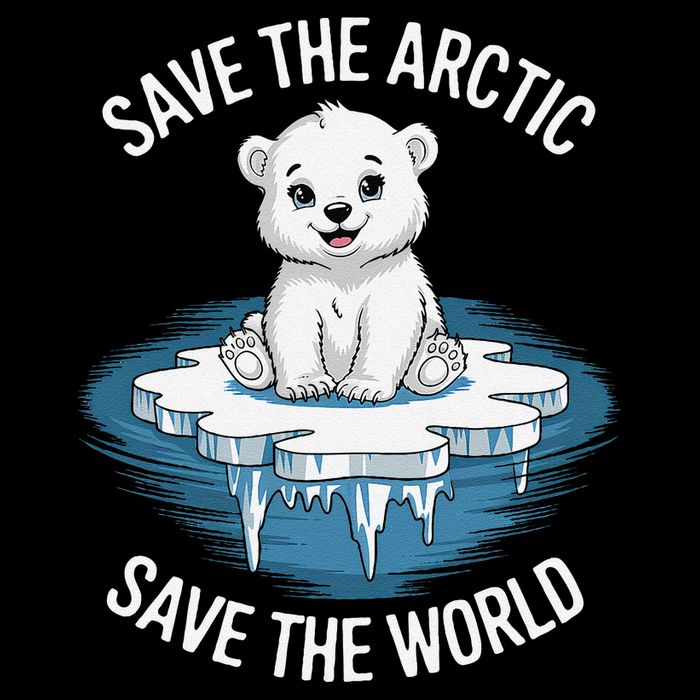 Save the Arctic Save the World Climate Change Earth Day Wool Snapback Cap