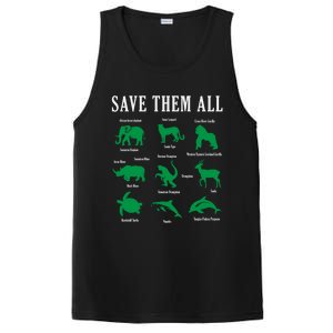 Save Them All National Endangered Species Day 2024 Gift PosiCharge Competitor Tank