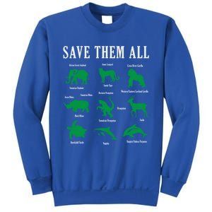 Save Them All National Endangered Species Day 2024 Gift Sweatshirt