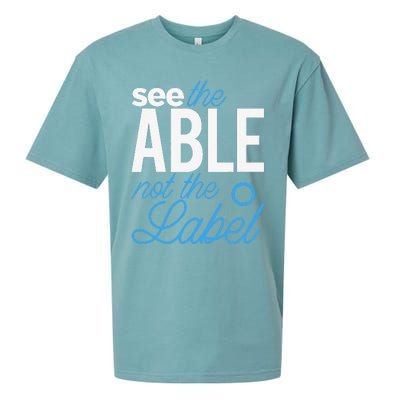 See The Able Not The Label Autism Awareness Month Sueded Cloud Jersey T-Shirt