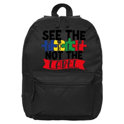 See The Able Not The Label 16 in Basic Backpack