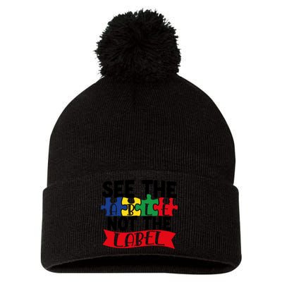 See The Able Not The Label Pom Pom 12in Knit Beanie