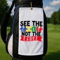See The Able Not The Label Golf Towel