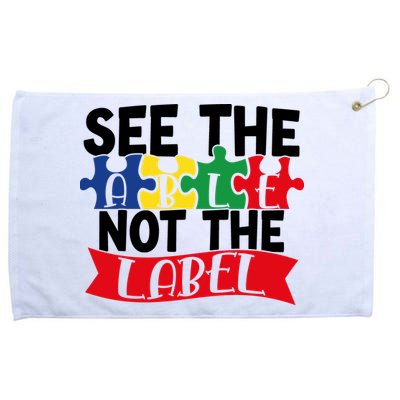 See The Able Not The Label Grommeted Golf Towel