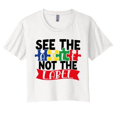 See The Able Not The Label Crop Top