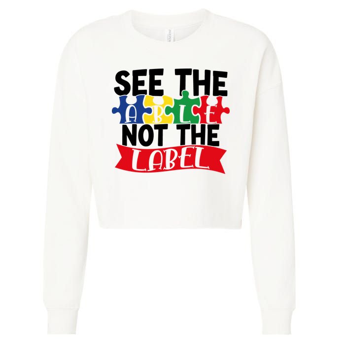 See The Able Not The Label Cropped Pullover Crew