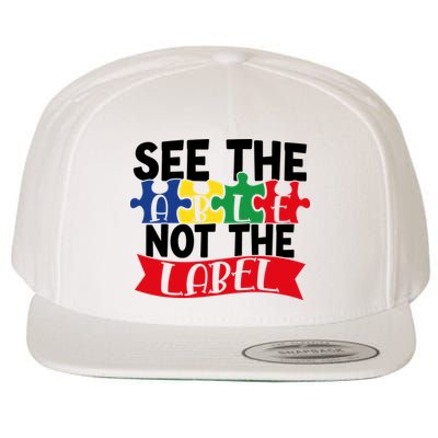 See The Able Not The Label Wool Snapback Cap