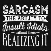 Sarcasm The Ability To Insult Idiots Without Funny Ladies PosiCharge Tri-Blend Wicking Tank