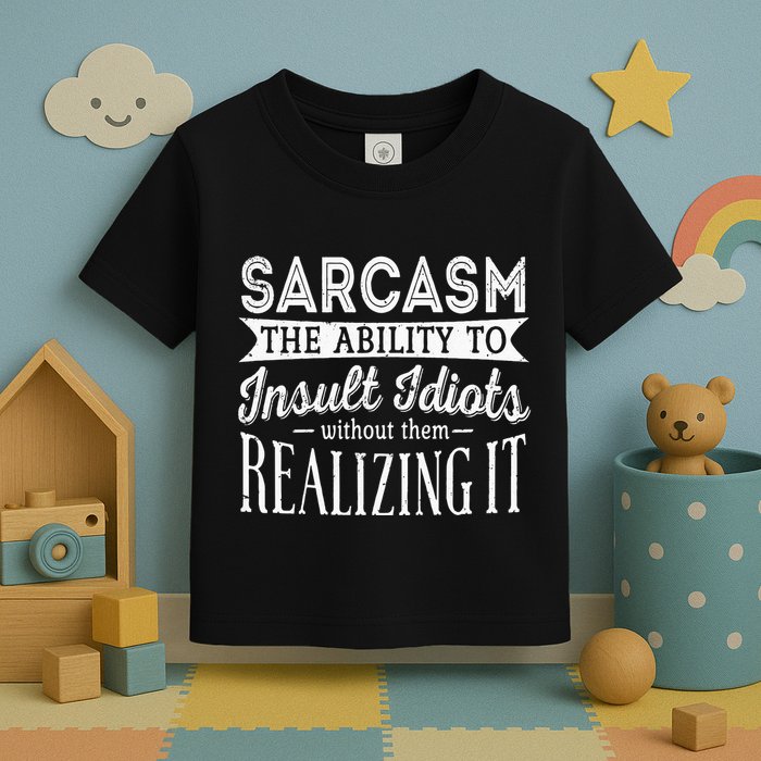 Sarcasm The Ability To Insult Idiots Without Funny Toddler T-Shirt