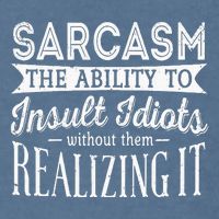 Sarcasm The Ability To Insult Idiots Without Funny Garment-Dyed Sweatshirt