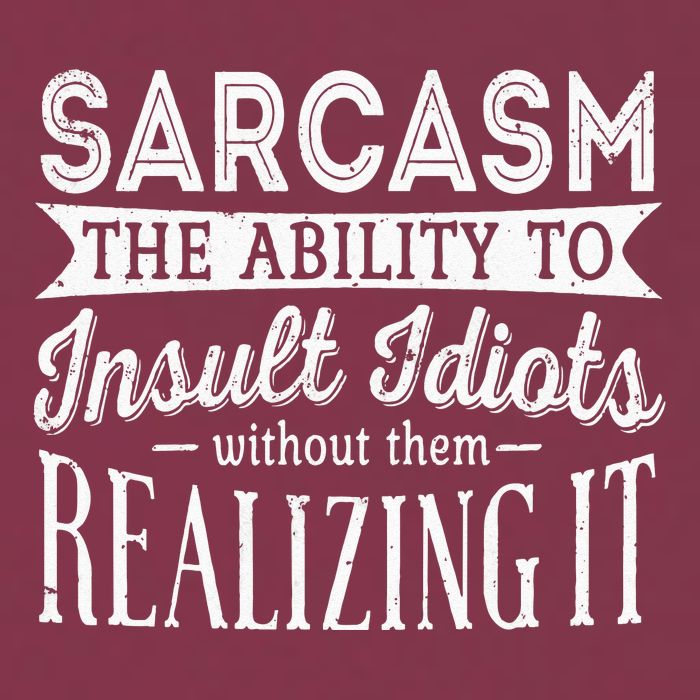 Sarcasm The Ability To Insult Idiots Without Funny 16oz Travel Tumbler