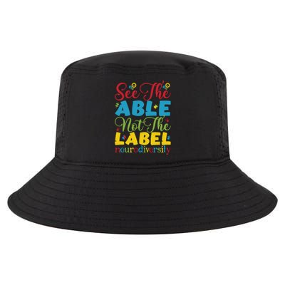 See The Able Not The Label Neurodiversity Autism Awareness Month Cool Comfort Performance Bucket Hat