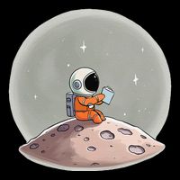 Stem Teacher Astronaut Reading Space Science Poster