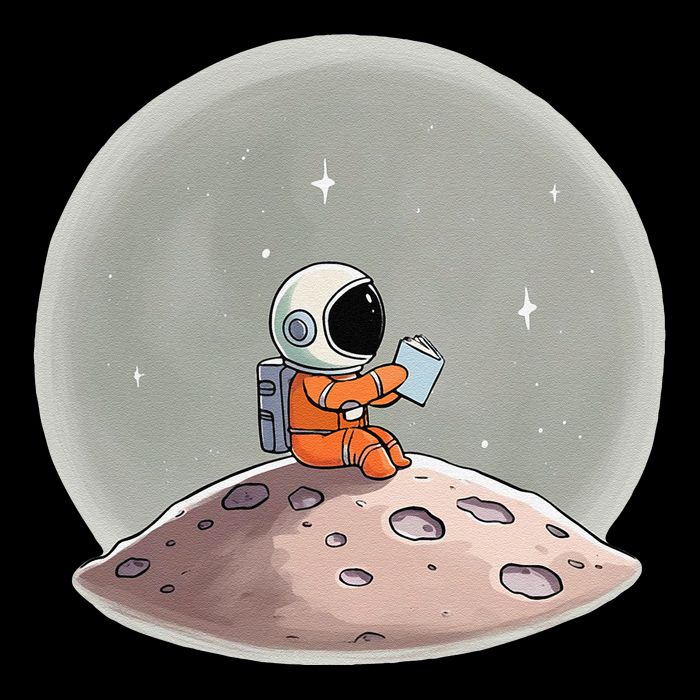 Stem Teacher Astronaut Reading Space Science Poster