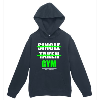 Single Taken At The Gym Bodybuilding Gains Fitness Training Gift Urban Pullover Hoodie