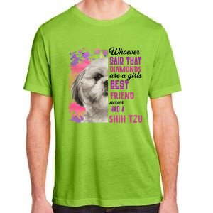 Shih Tzu Are A Best Friend Funny Dog Mom Shitzu Gift Adult ChromaSoft Performance T-Shirt