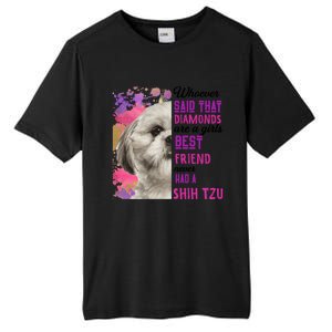 Shih Tzu Are A Best Friend Funny Dog Mom Shitzu Gift Tall Fusion ChromaSoft Performance T-Shirt