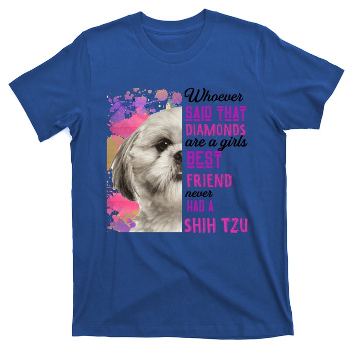 Shih Tzu Are A Best Friend Funny Dog Mom Shitzu Gift T-Shirt