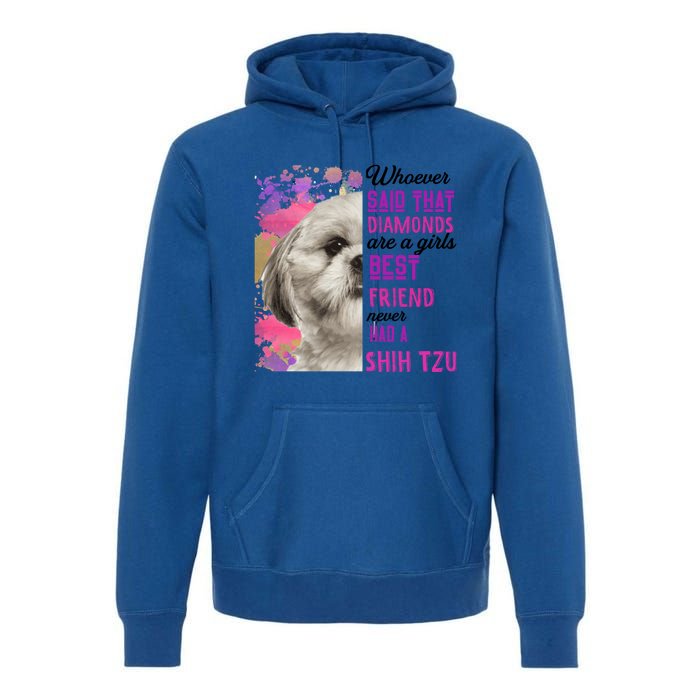 Shih Tzu Are A Best Friend Funny Dog Mom Shitzu Gift Premium Hoodie