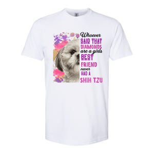 Shih Tzu Are A Best Friend Funny Dog Mom Shitzu Gift Softstyle CVC T-Shirt