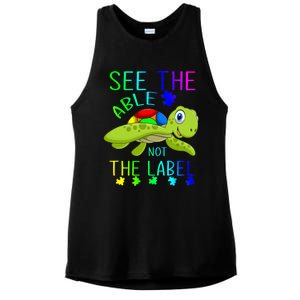 See The Able Not The Label Autism Ladies PosiCharge Tri-Blend Wicking Tank