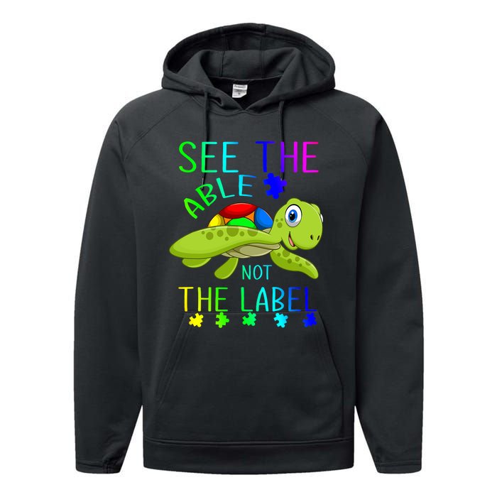 See The Able Not The Label Autism Performance Fleece Hoodie