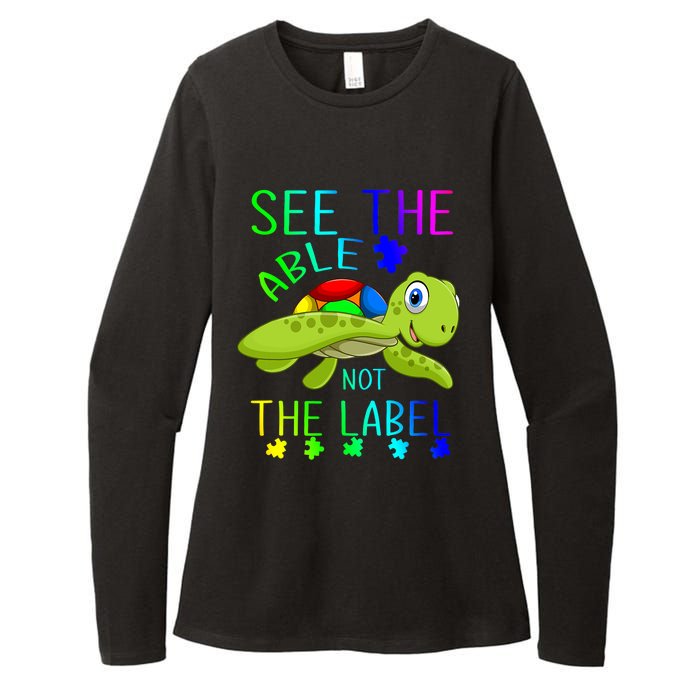 See The Able Not The Label Autism Womens CVC Long Sleeve Shirt