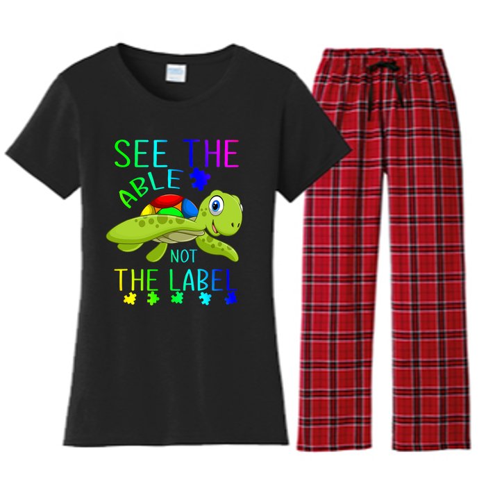 See The Able Not The Label Autism Women's Flannel Pajama Set