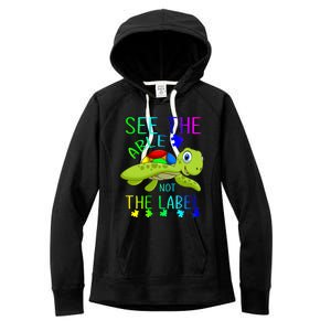 See The Able Not The Label Autism Women's Fleece Hoodie