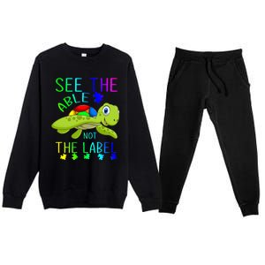 See The Able Not The Label Autism Premium Crewneck Sweatsuit Set