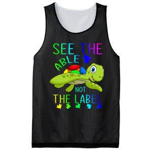 See The Able Not The Label Autism Mesh Reversible Basketball Jersey Tank