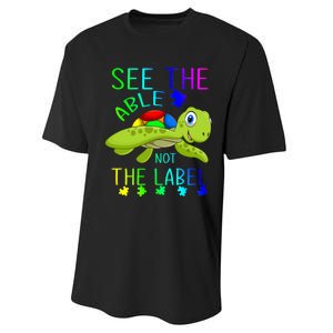 See The Able Not The Label Autism Performance Sprint T-Shirt