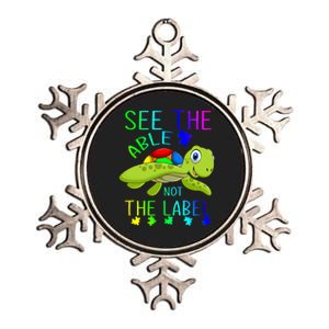 See The Able Not The Label Autism Metallic Star Ornament