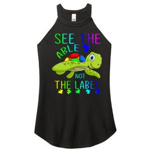 See The Able Not The Label Autism Women's Perfect Tri Rocker Tank