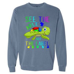 See The Able Not The Label Autism Garment-Dyed Sweatshirt